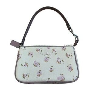 Coach Nolita 19 Wristlet Chalk White Vintage Rose Floral Print Handbag Spring